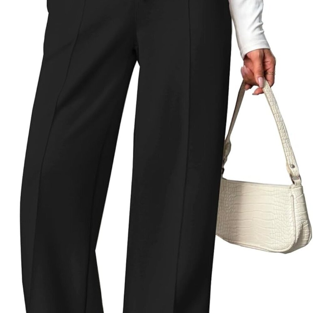 Wide Leg Sweatpants Women High Waisted Baggy Sweat Pants Elastic Elevated Seams
